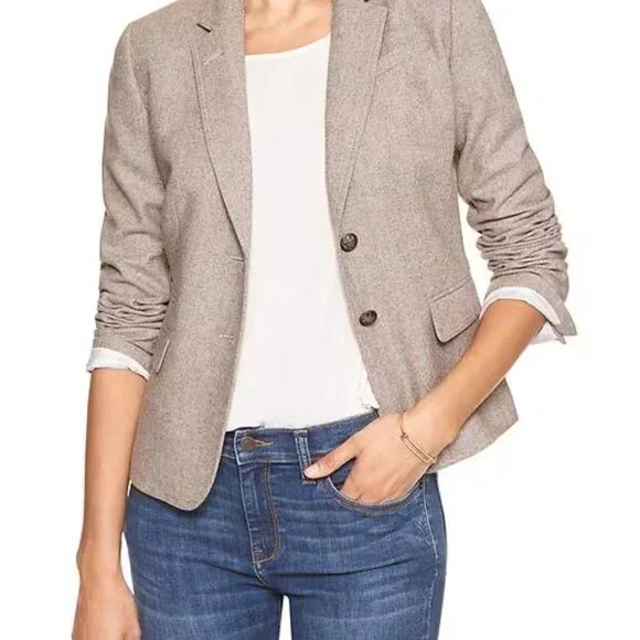 GAP Modern Blazer with Elbow Patches - Size 12 - Picture 1 of 5
